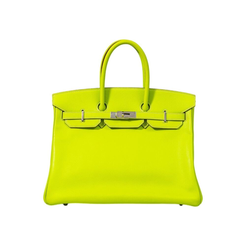 HERMES BIRKIN Epsom Leather PHW Kiwi Size 35